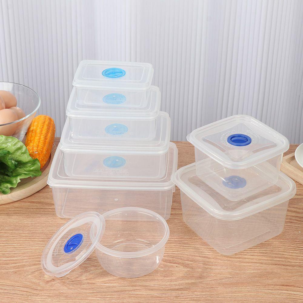 R-FLOWER 5pcs Bento Box Outdoor Plastik Penutup Lubang Ventilasi Anak Sekolah Alat Makan Makanan Wadah Penyimpanan