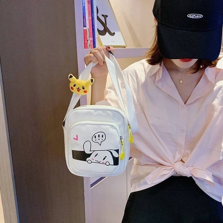 Rya.id - TAS SELEMPANG ANAK POKEMON POLOS CASUAL STYLISH GAYA BARU POPULER REMAJA PEREMPUAN