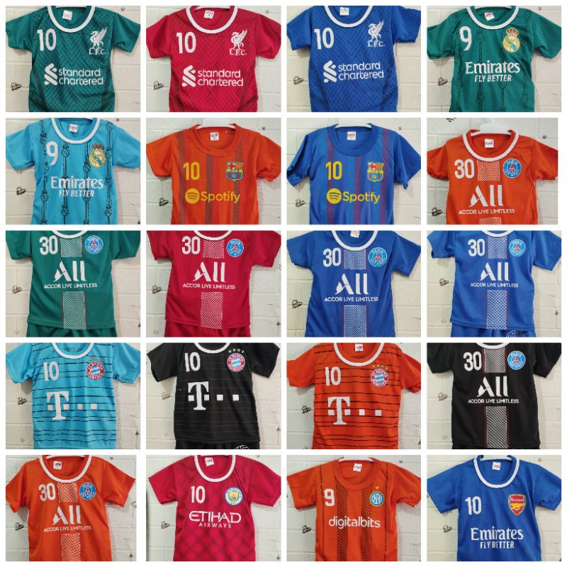 BISA COD/STELAN BAJU BOLA UNTUK ANAK 1 SAMPAI 7 TAHUN