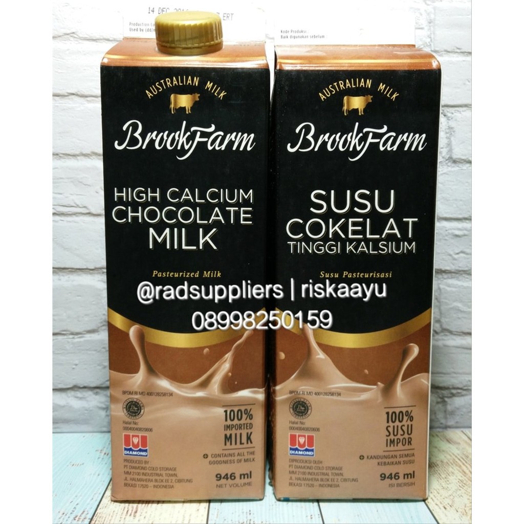 

Premium Fresh Milk Brookfarm Chocolate 1liter Best Price Limited