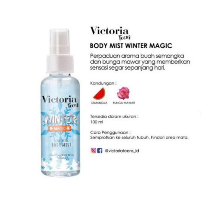 Parfum spray Victoria Teens Body Mist 100ml