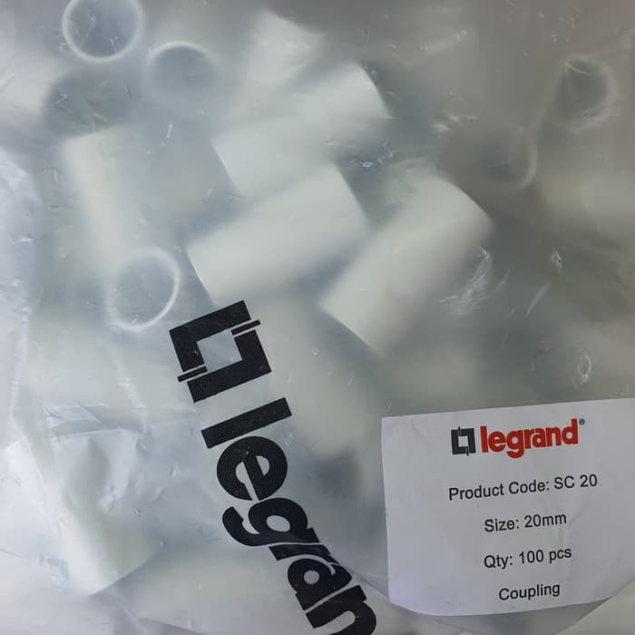 Sok Pipa Legrand 20mm / Sock Legrand 20 MM / Sambungan Pipa Legrand Termurah