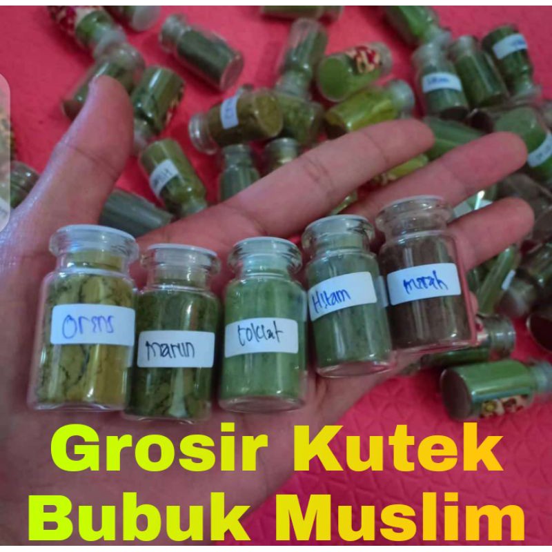 COD an kutek bubuk asli henna arab muslim kemasan botol 7 ml