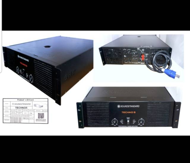 POWER AMPLIFIER SOUNDSTANDAR TECHNO5/TECHNO 5 GENERASI BARU