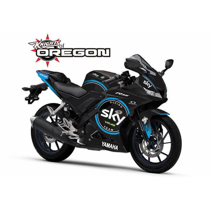 Termurah Decal striping R15 V3 Sky black1