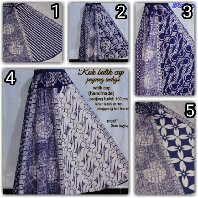 ROK BATIK CAP BIRU