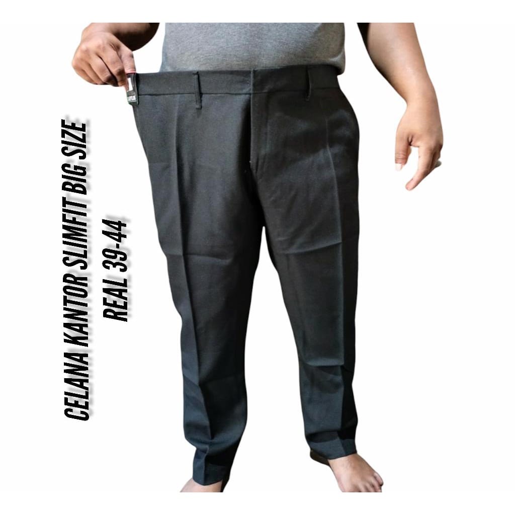 CELANA KANTOR PRIA JUMBO CELANA KERJA CELANA FORMAL CELANA JUMBO CELANA SLIMFIT 39-44 BAHAN WOLL