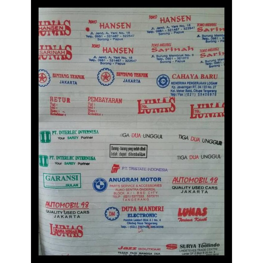 

Big Sale Stempel Warna Otomatis Flash Custom ( Ukuran Standar ) Keren