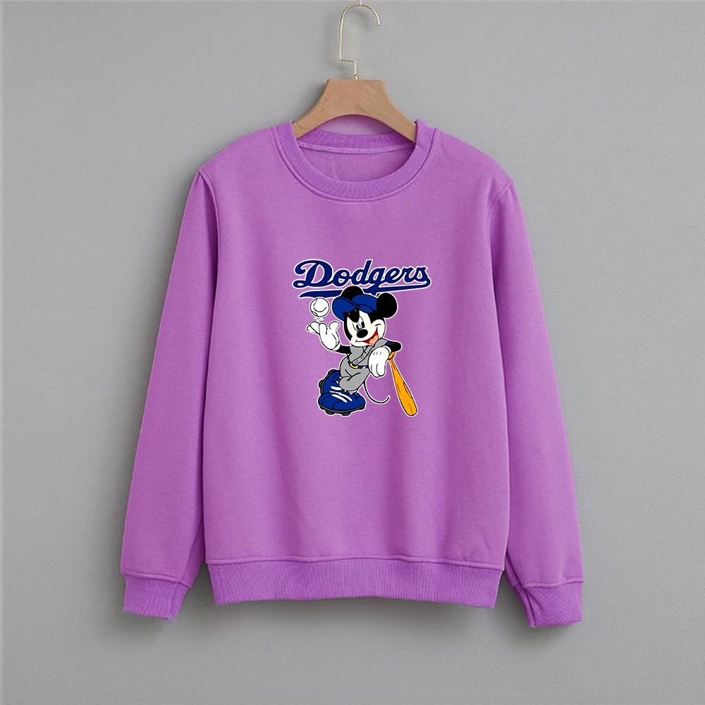 Sweater wanita Dodgers crewneck wanita size M-XXL