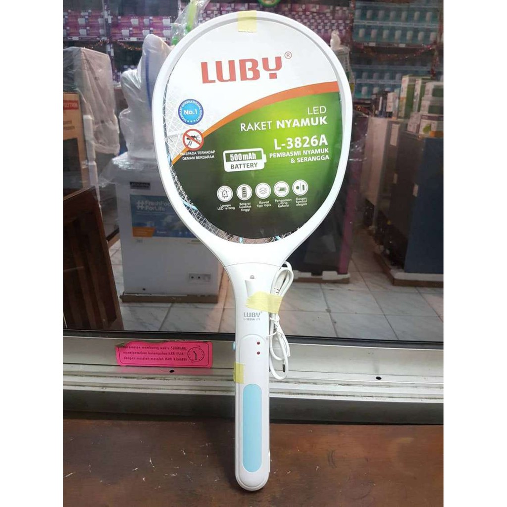 Raket Pengusir Nyamuk Setrum Listrik Luby