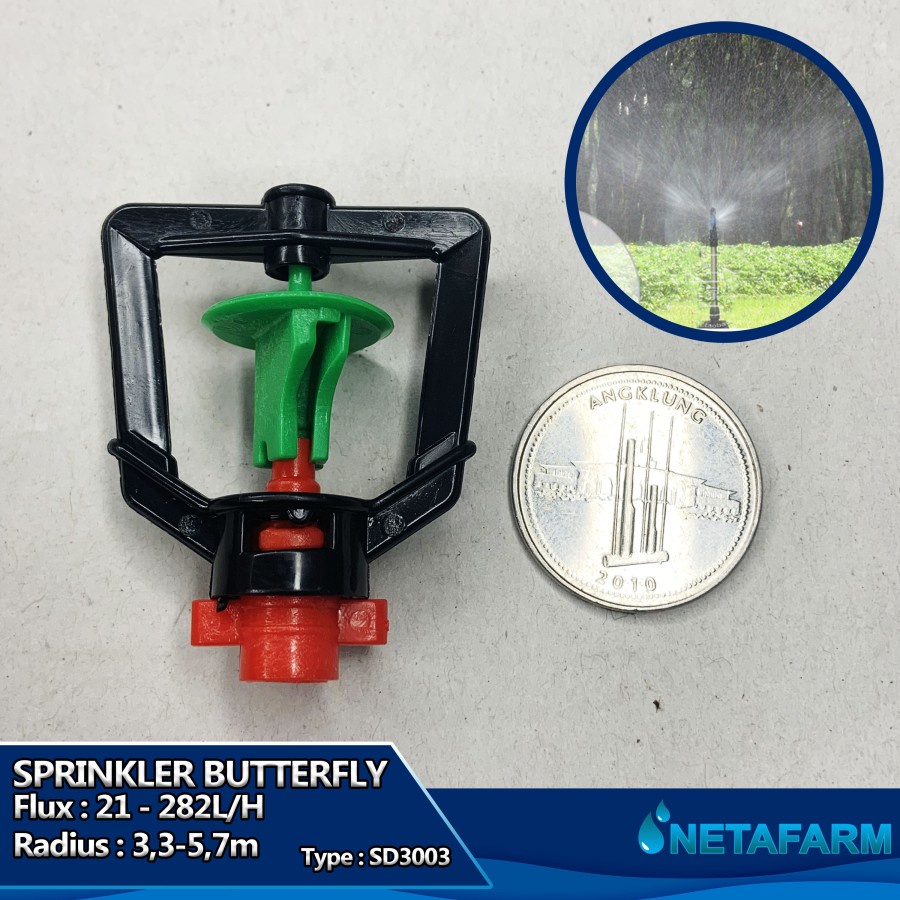 Sprinkler Kupu Kupu Sprinkle Butterfly Alat Siram Irigasi SD3003 -5pcs