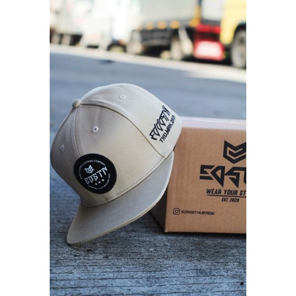 Topi Snapback hip hop Original Distro Premium Pria Dewasa Bordir Eddostyn  Casual Cream 007