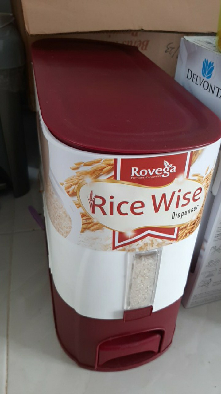 Tempat Beras Rovega Rice Wise Dispenser 5 Kg Rcb-05