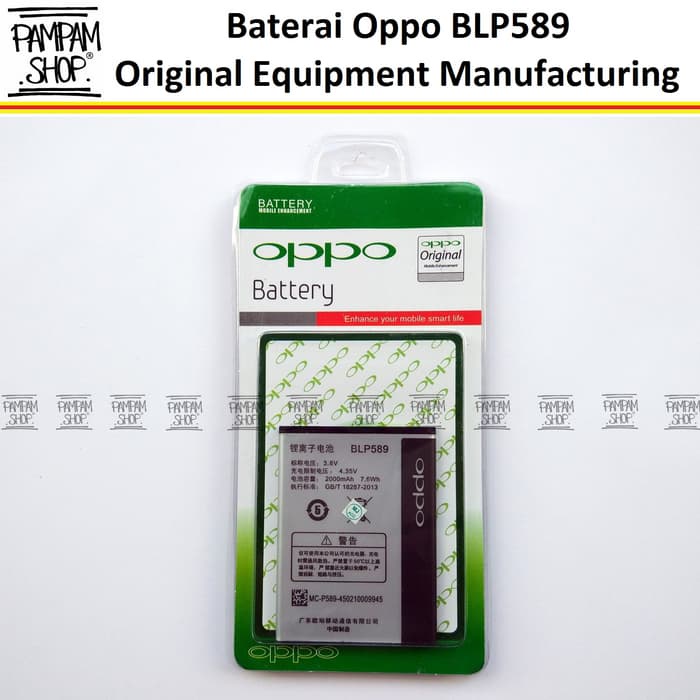 Baterai Handphone Oppo BLP589 Mirror 3 dan Joy 3 Original OEM 100% Batrai Battery Batre BLP 589 Miror 3 ORI