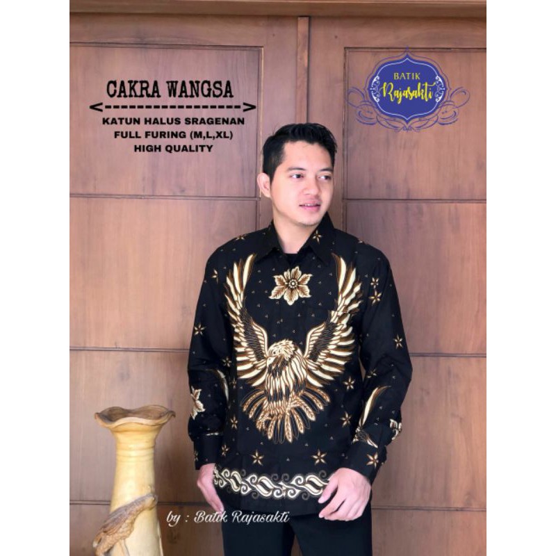Baju Batik  Pria Lengan Panjang, Cakra Wangsa Terbaru