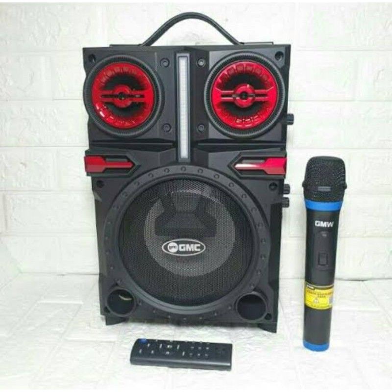 Speaker Aktif Bluetooth Gmc 897Q Garansi Resmi Bonus Microphone Wireless Speaker Bluetooth Radio Fm Portable Salon Aktif  Wireless Speaker