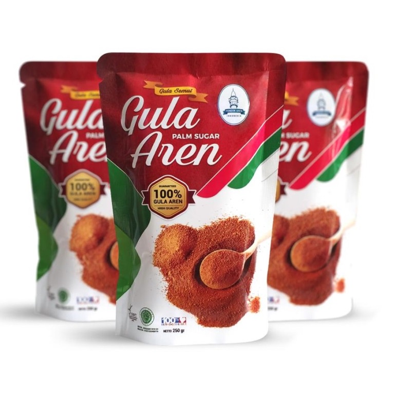 Brown Sugar Bubuk Gula Aren Asli 100% Gula Aren Bubuk Gula Diet Rendah Kalori Gula Palem Semut 250gr