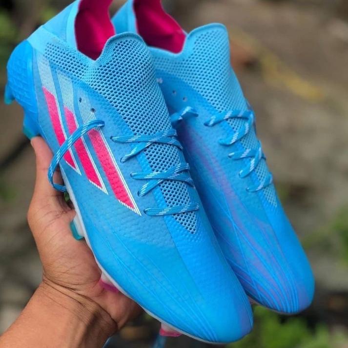 Keluaran Terbaru.. Sepatu Bola Adidas X Speedflow .1 Sky Blue Pink
