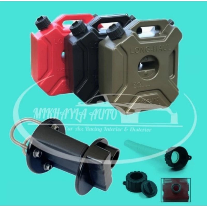Jerigen Long Haul Jerigen Bensin Solar 5Liter + Breket Bracket Jerigen