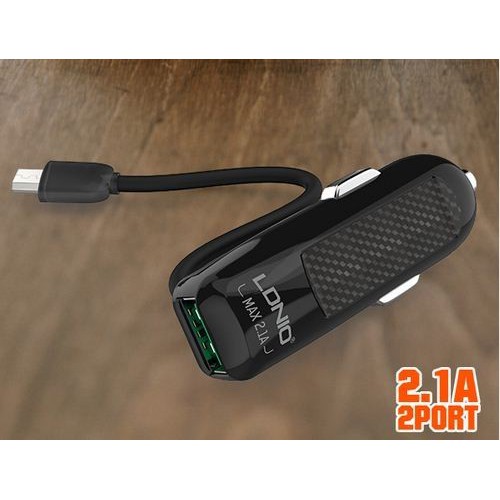 LDNIO Car Charger USB 3.0 2.1A with micro DL-C25 USB Car Charger