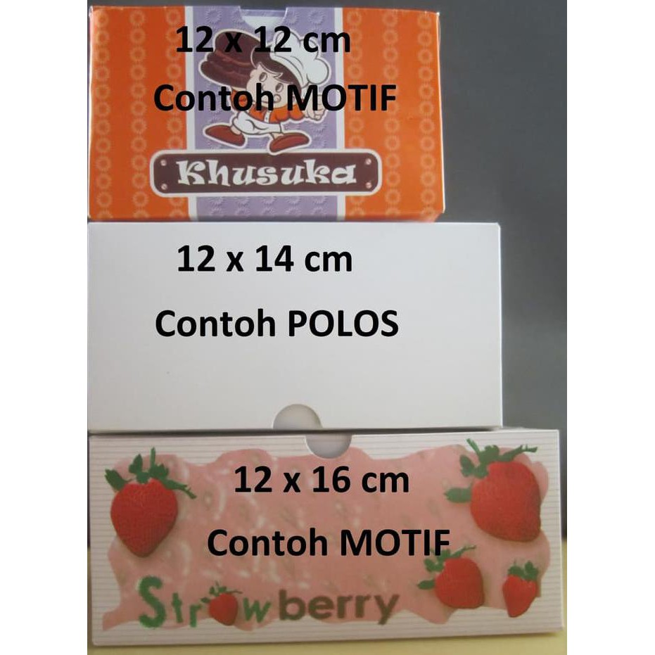 

JUAL Dus Snack/Dus Kue uk 12x16 Putih Polos (100lbr)