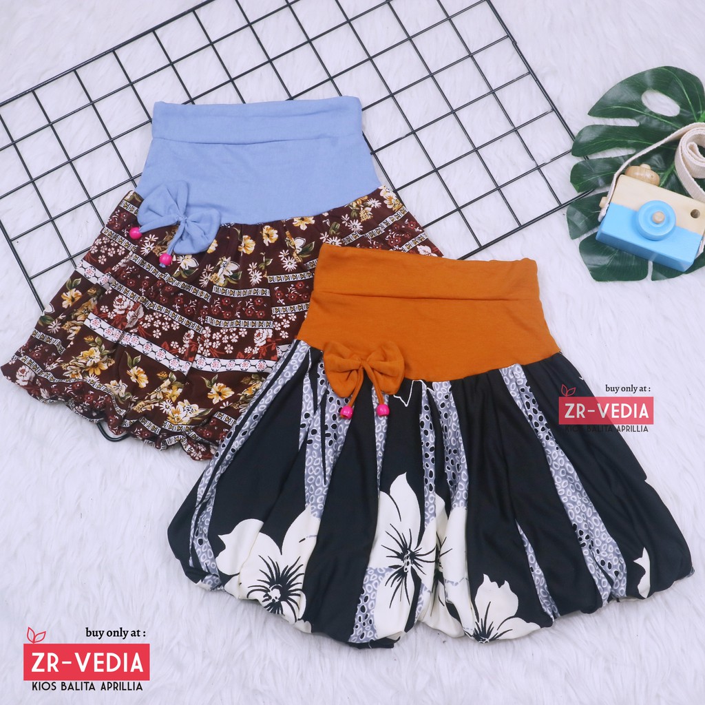 Celana Baloon uk 3-4 Tahun / Celana Pop Motif Pita Anak Perempuan Murah Pants Kids Lucu Pendek