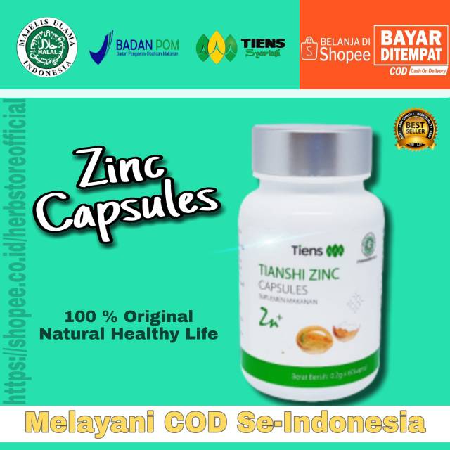 TIANSHI ZINC CAPSULES / Zinc Tiens / Penggemuk Badan