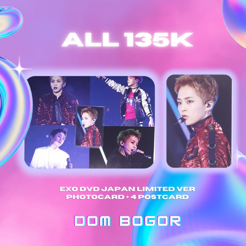 MURAH PC PHOTOCARD XIUMIN EXO FILMLIVE JAPAN DVD BLURAY LIMITED VER