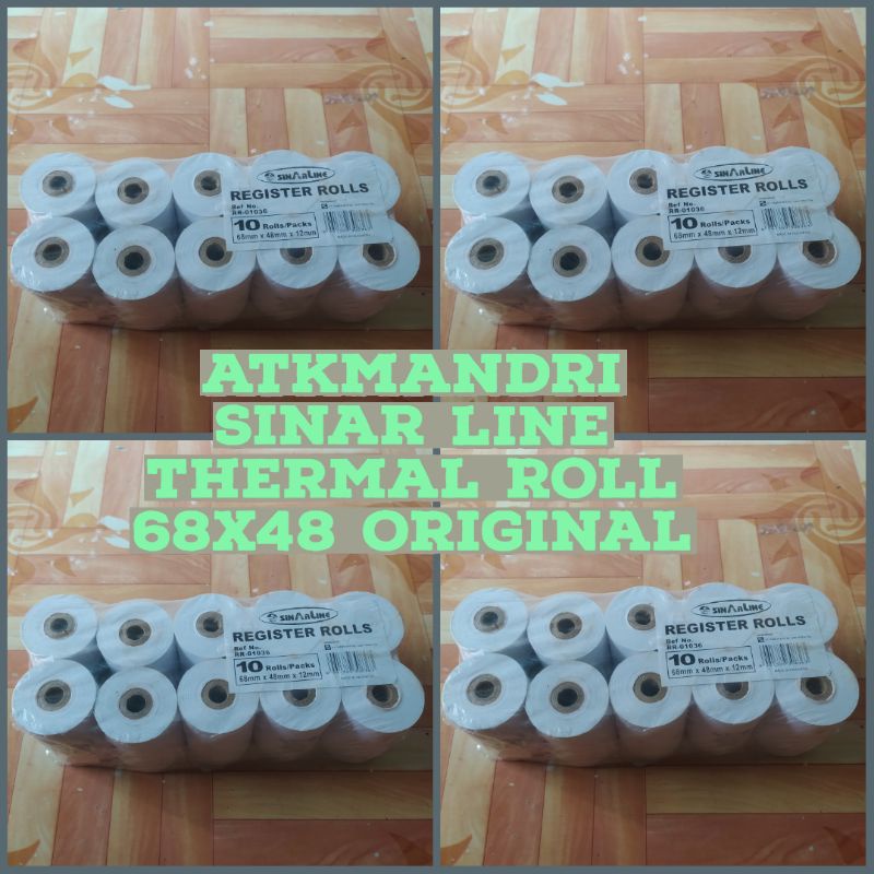 

KERTAS SINAR LINE THERMAL ROLL 68X48 ORIGINAL NEW