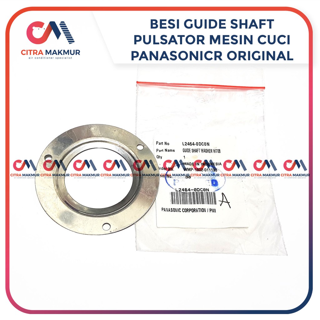 Besi Guideshaft Plastik Panasonic Pulsator Piringan Putih Mesin Cuci Guide Shaft Dua Tabung