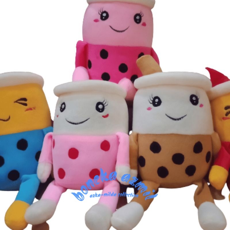 Boneka Boba bubble milk tea variasi size m