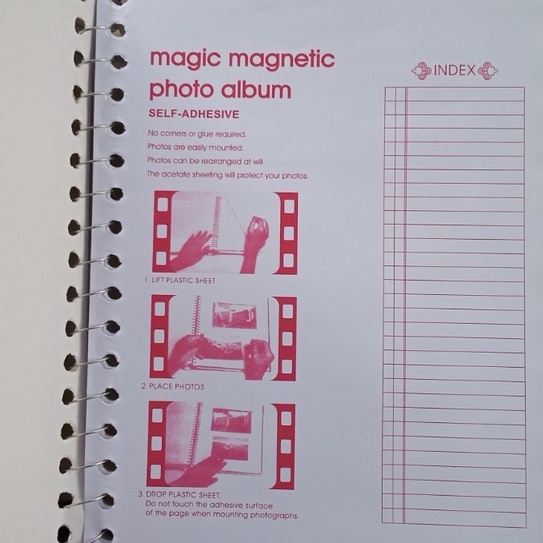 ALBUM FOTO MEDIUM SHEET PUTIH 10 LEMBAR COVER GAMBAR MOTIF