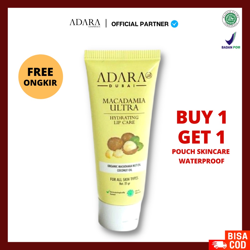 [FREE GIFT] ADARA Macadamia Ultra Hydrating Lip Care 25gr