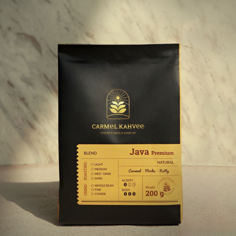 

Kopi Java Blend Premium Robusta 200gr (FINE ROBUSTA) CARMEL KAHVEE