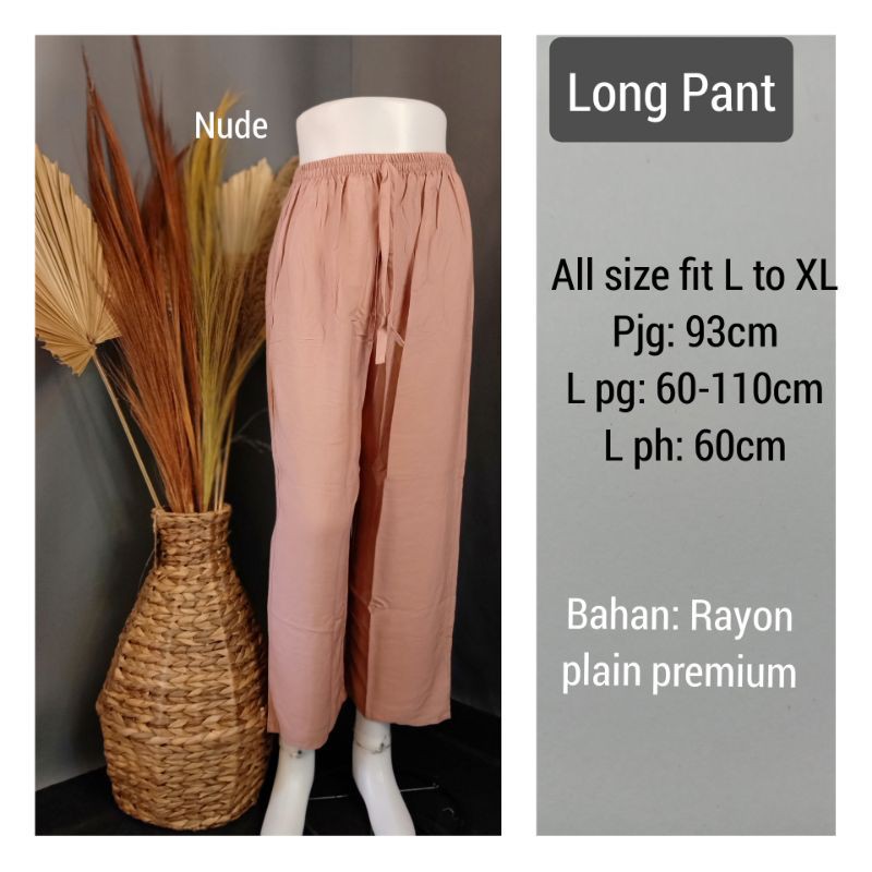 CELANA PANJANG BALI / Celana polos / Long Pant wanita
