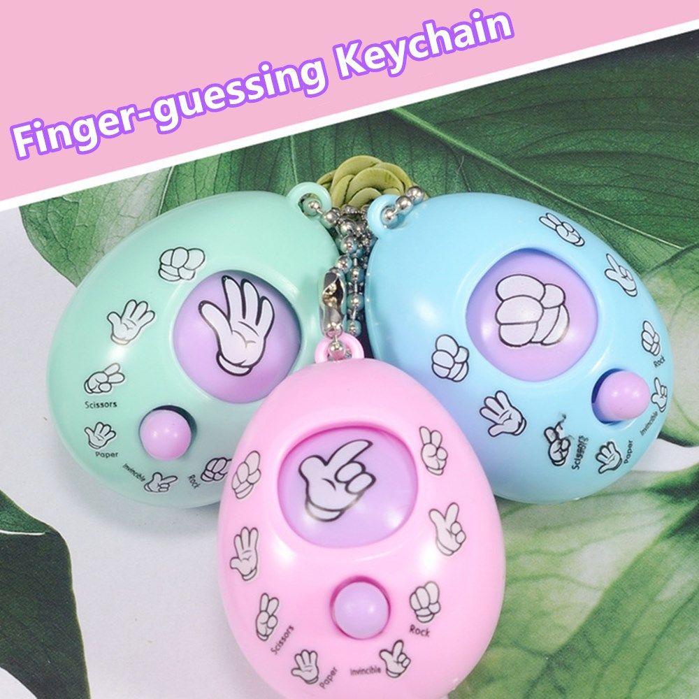 Solighter Gunting Kertas Batu Tamu Hadiah Pesta Nikmat Keyring Pendant Gantungan Kunci Ulang Tahun