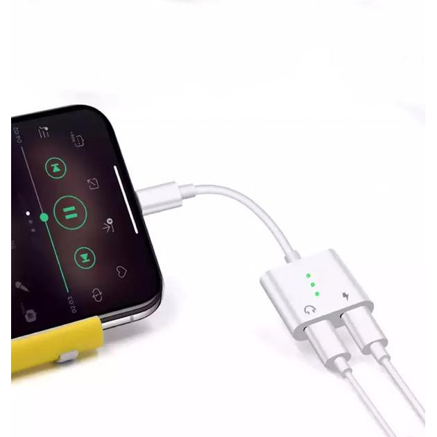 ALKA__Lightning Cable Dual Connector Iphone Converter Lightning And Audio For Iphone 7 8 X