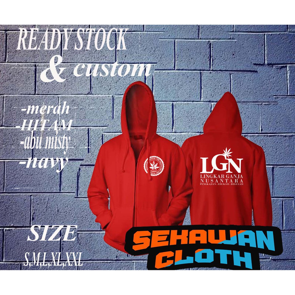 FASHION PRIA JAKET HOODIE ZIPPER LGN NUSANTARA - SEKAWAN CLOTHING