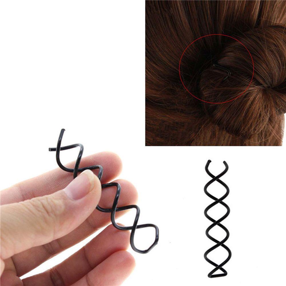 Nickolas1 Jepit Rambut Fashion Hairdresser Twist Barrette Spiral Jepit Rambut Braider Swirl Spiral Headwear Twists Coils Screw Pin