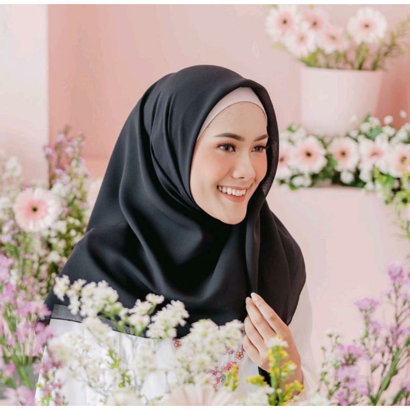 Cod hijab instan segi empat hijab bella square