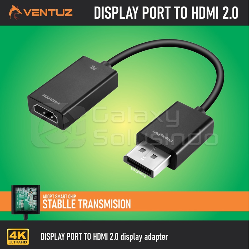 VENTUZ Display Port (DP) to HDMI Converter