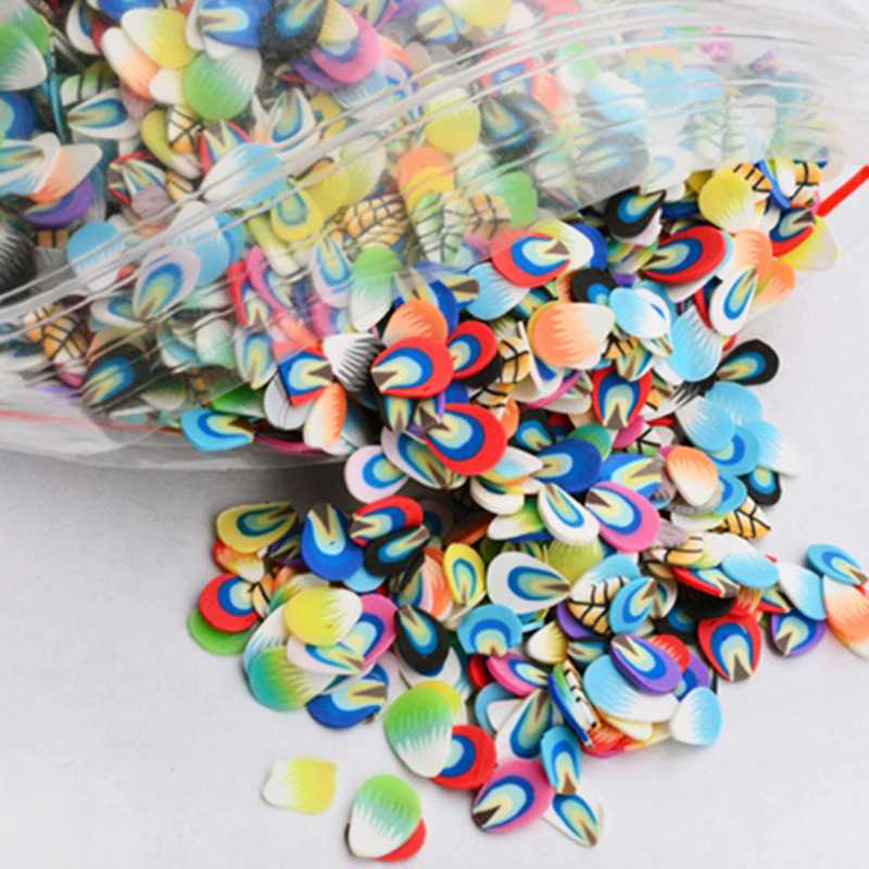 OLOEY Hiasan Kuku Nail Art Tips Filler Slime Fruit 1000pcs - WJ079A-C