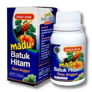 

Madu Batuk Hitam Untuk Anak El-Iman Rasa Anggur 150gr - Madu Batuk Dewasa 165gr