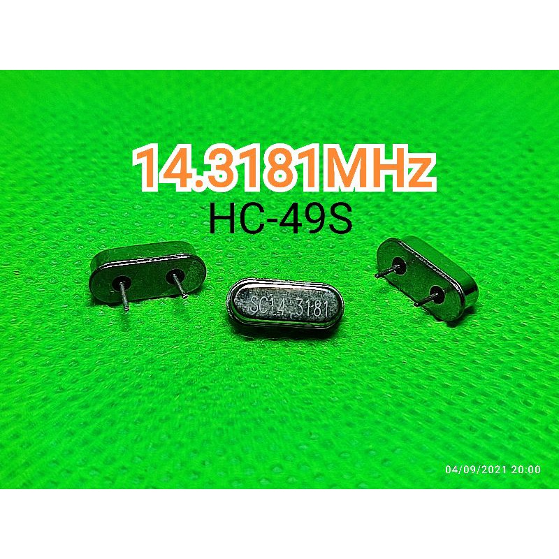 Oscillator crystal xtal kristal oskilator osilator 14.3181MHz HC-49S