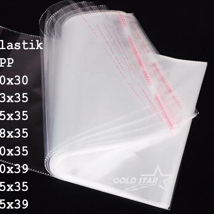 

SST ➘ PLASTIK OPP Seal Lem Plastik Baju Bening Plastik Souvenir Plastik Jaket Gamis Jilbab Hijab 100