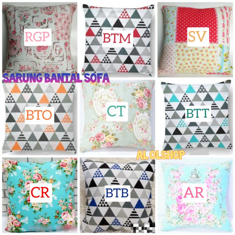 Sarung bantal sofa 60x60