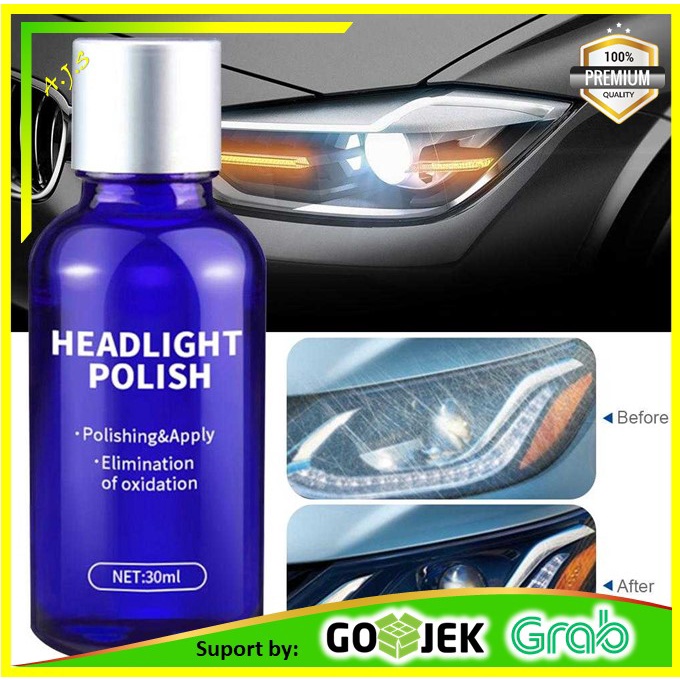 Cairan Pemutih Lampu Mobil Headlight Polish Repair Coat 30ml | Ampuh Hilangkan Jamur Kaca Lampu | Original - LE01646