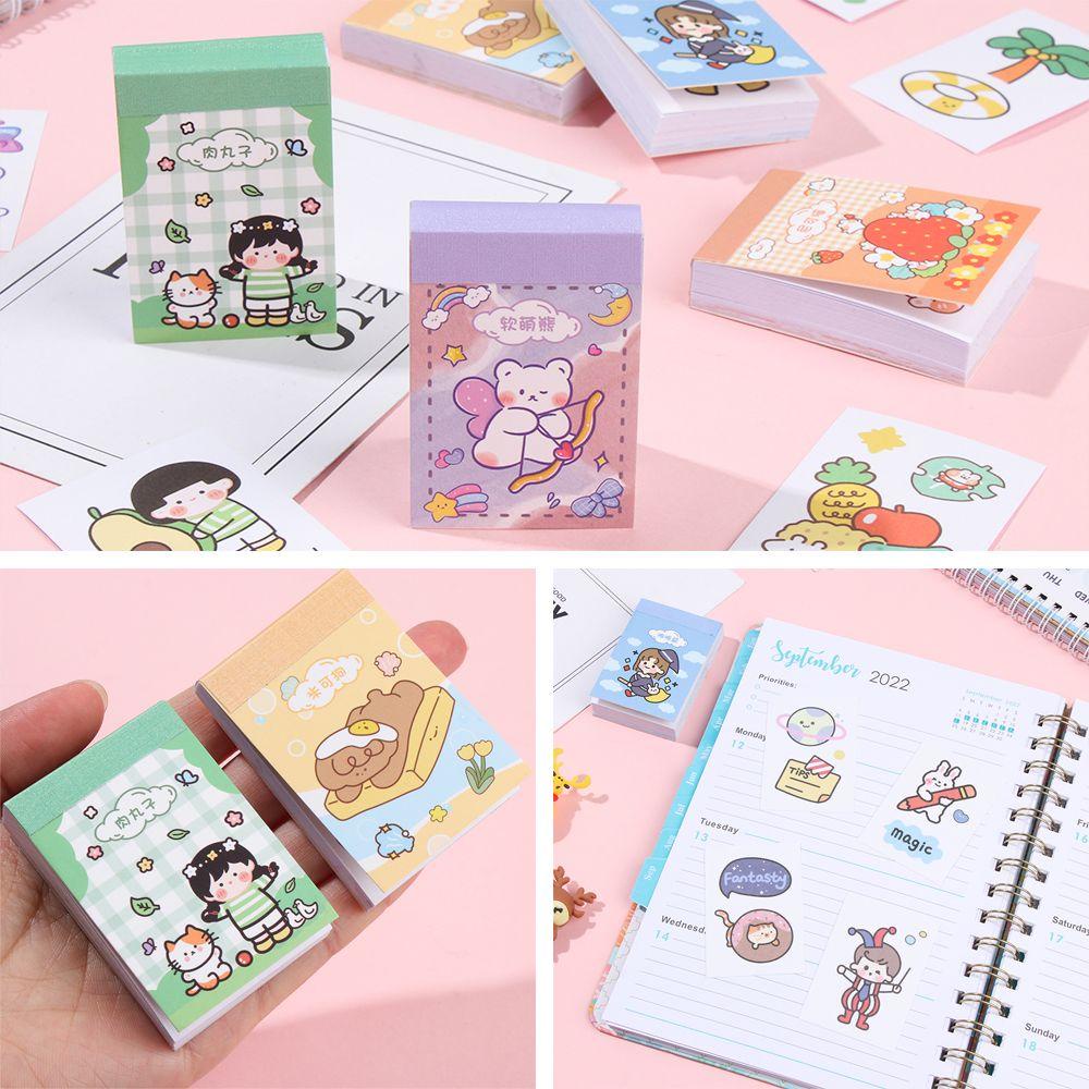 R-flower Sticky Notes Stiker Planner Sekolah Notebook Kawaii Alat Tulis Bookmark