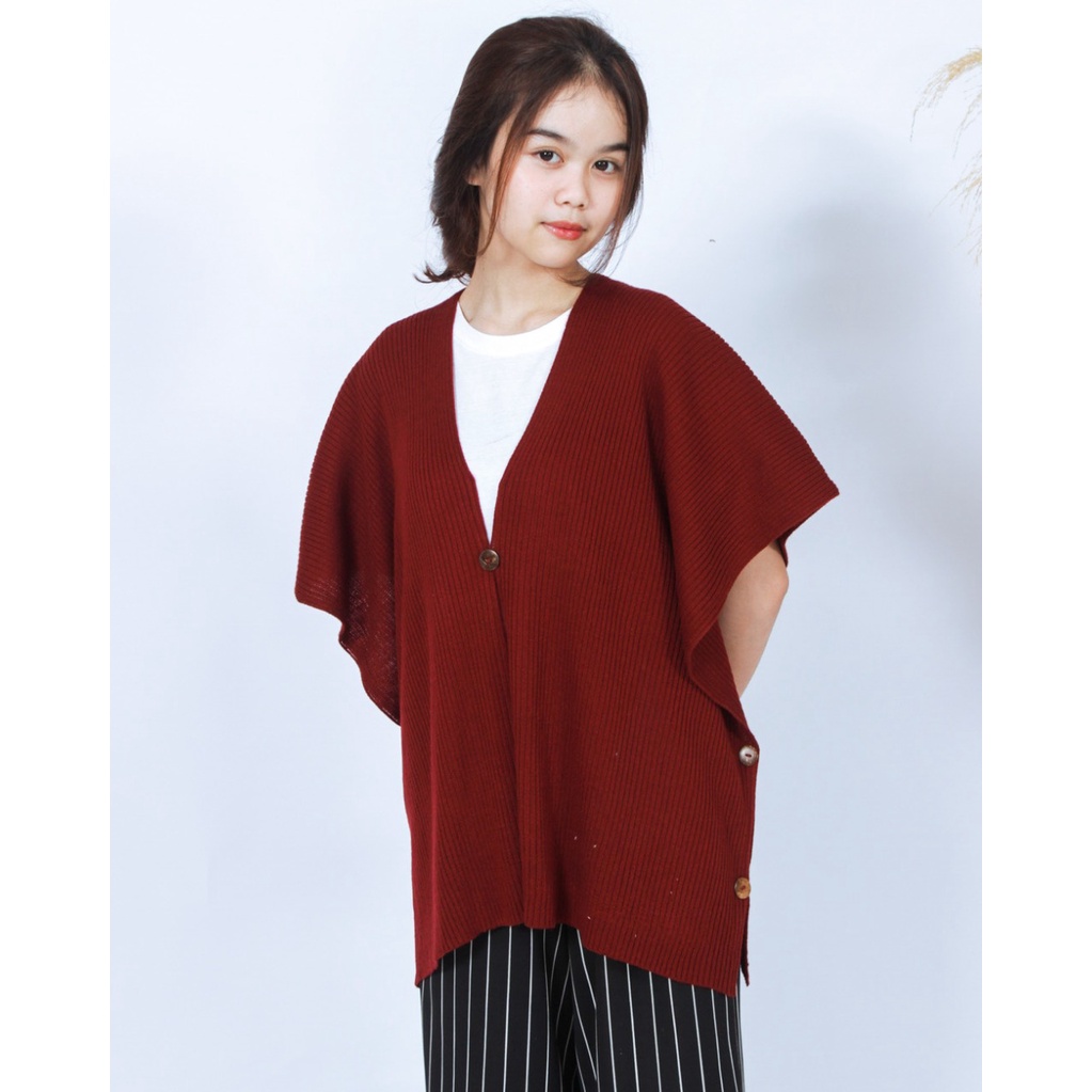 Promo Baju Atasan Wanita Terbaru Rompi Rajut Halus AFSANA Batwing Vest Kekinian