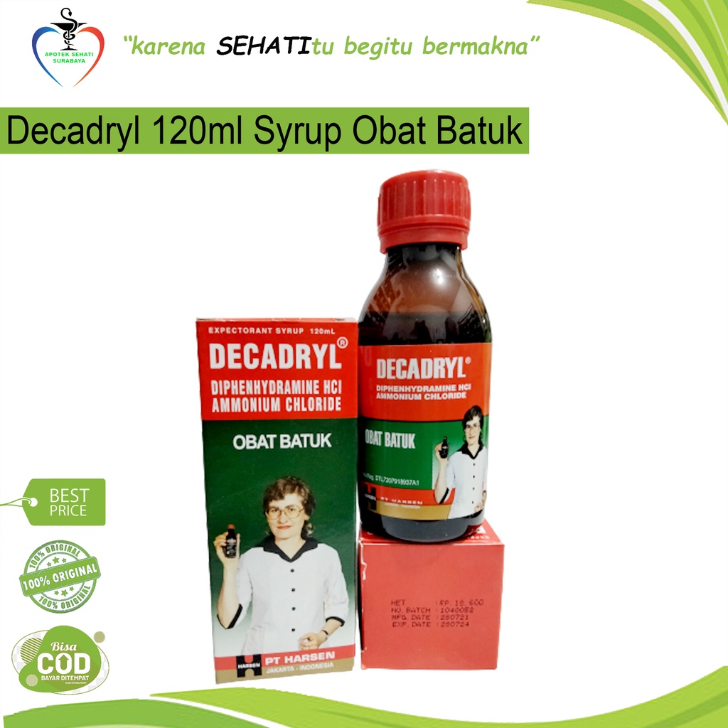 Decadryl Sirup Ekspektoran 120ml Obat Batuk Berdahak